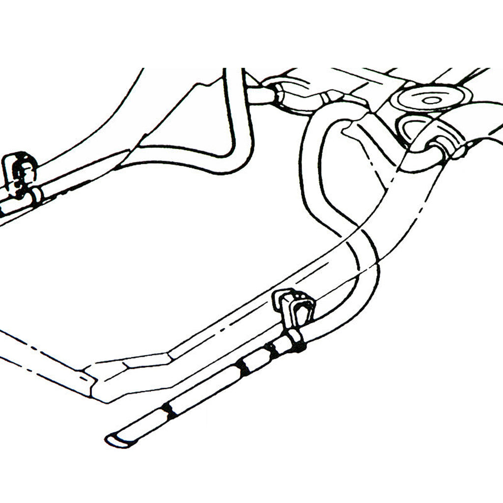 1964-67 Cutlass 442 With Dual Exhaust - Chambered Tail Pipe Hangers