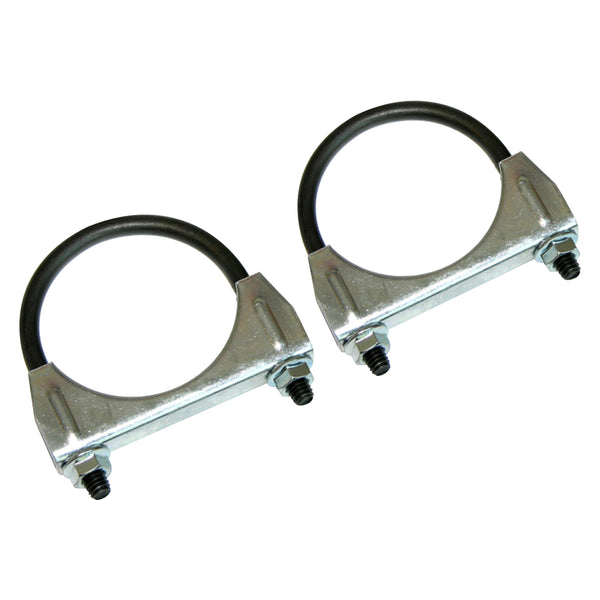 1964-77 GM Correct Muffler Clamp With 3/8" U Bolt 2" 2pc