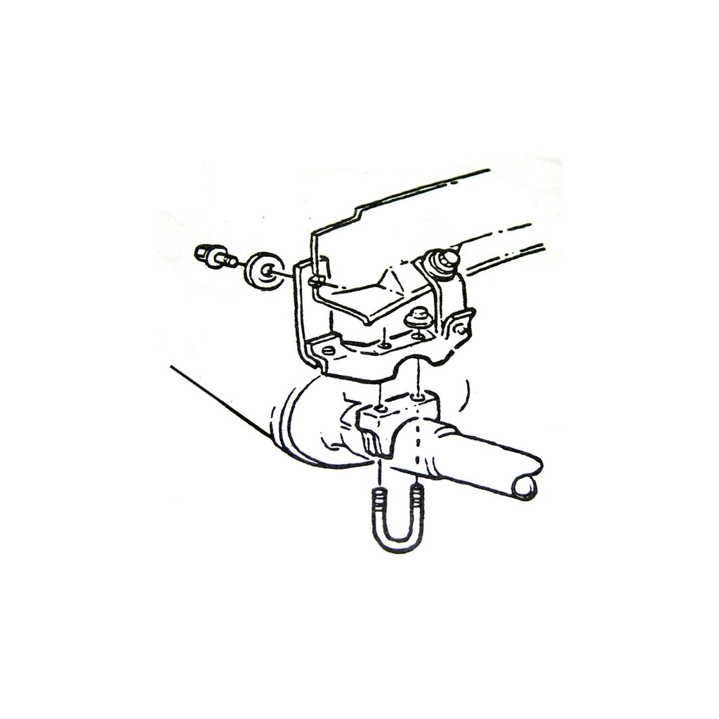 1964-72 GM A-Body Muffler Hangers Right & Left With Hardware Pair