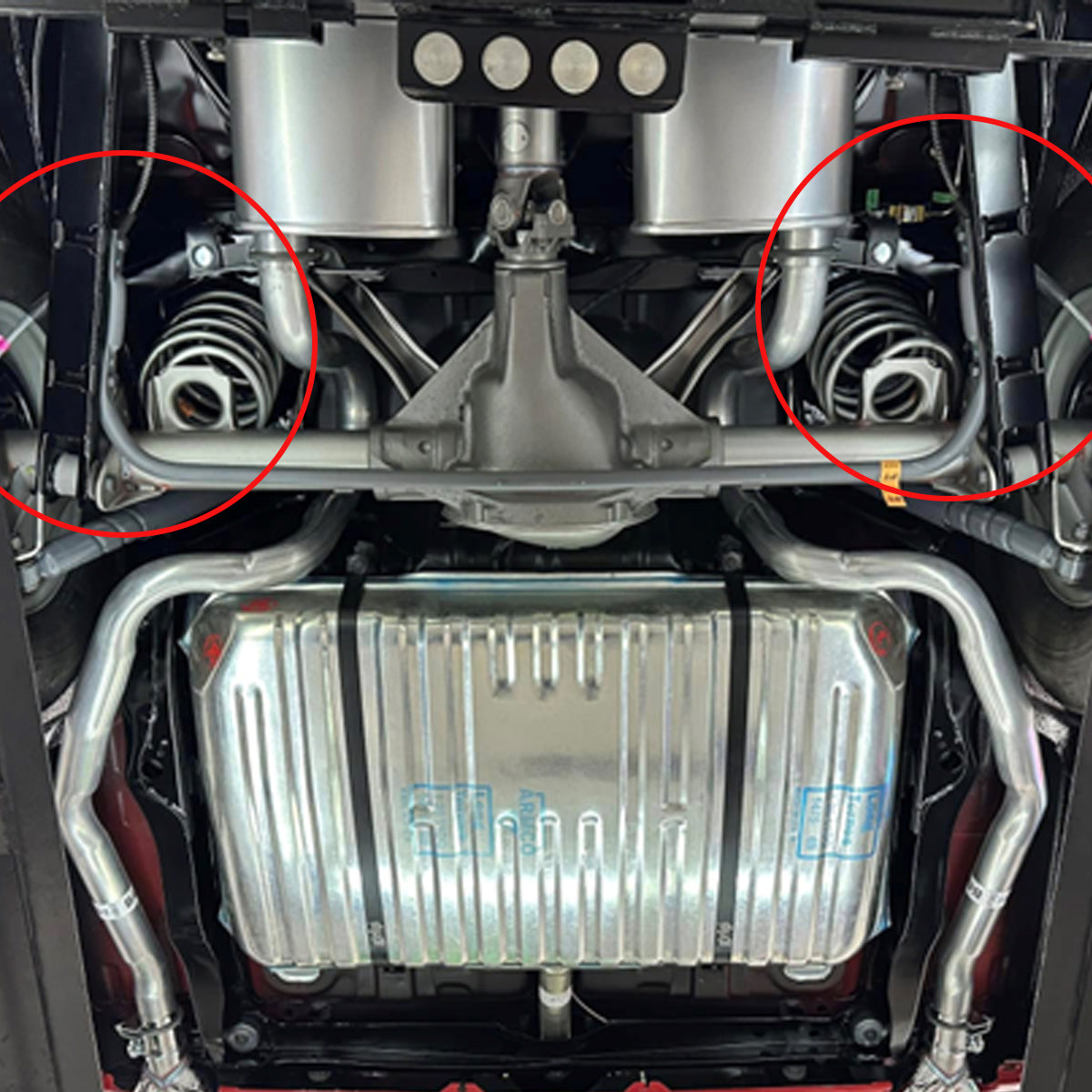 1964-72 GM A-Body Muffler Hangers Right & Left With Hardware Pair