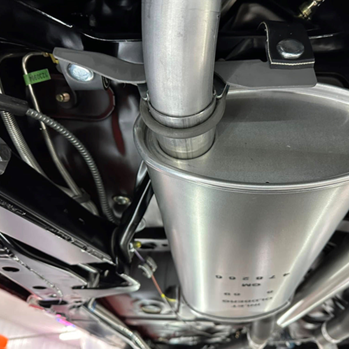 1964-72 GM A-Body Muffler Hangers Right & Left With Hardware Pair