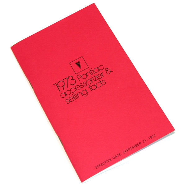 1973 Pontiac Accessorizer Book 1pc
