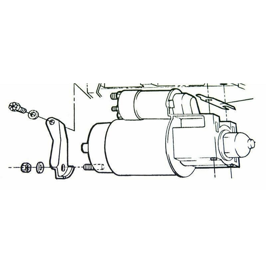 1964-77 Pontiac (All) Models Starter Brace 1 pc