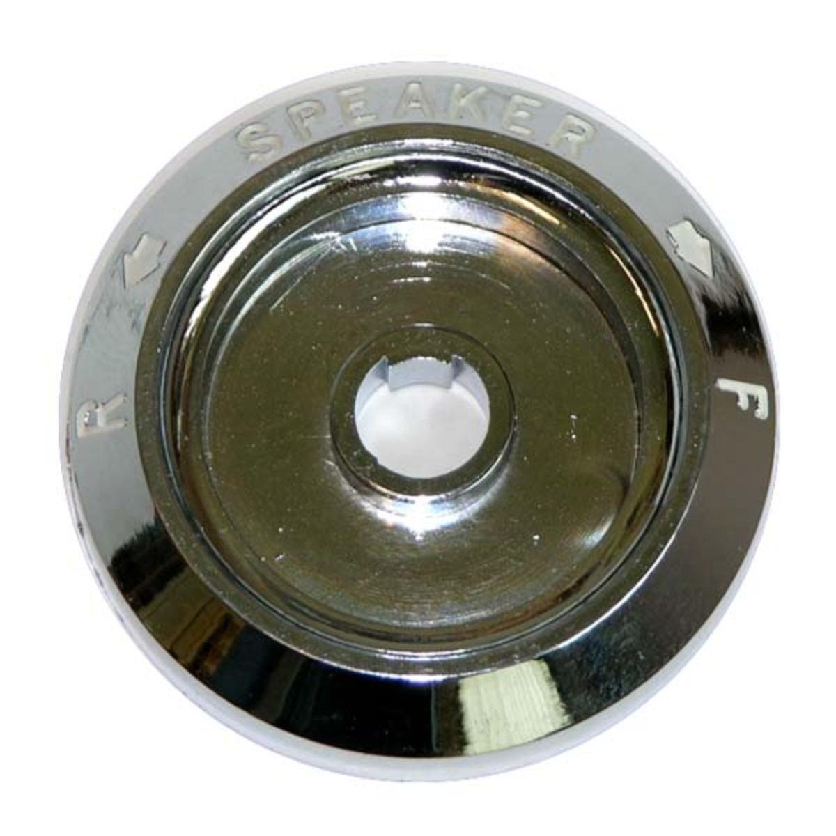 1968-72 Pontiac GTO Lemans Chrome Speaker Balance Bezel - White Letters