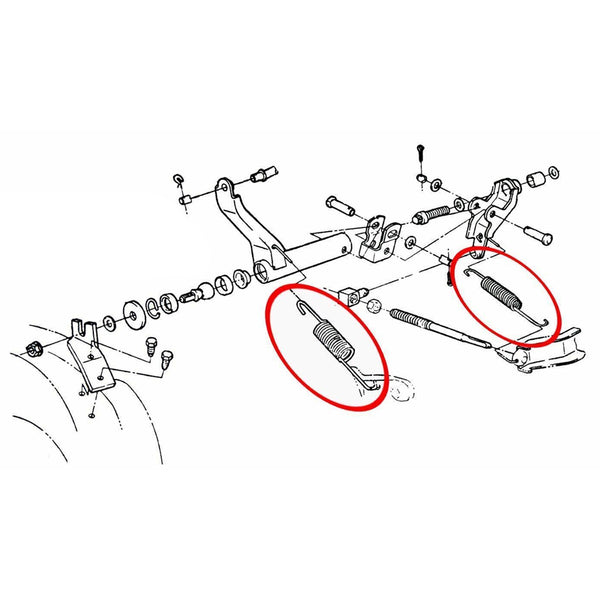1968-72 Pontiac, GTO, Grand Prix Manual Trans Clutch Springs, 2pc