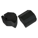 1969 Pontiac, Lemans, Tempest, GTO Rear Bumper Rubber Impact Bumpers 2pc
