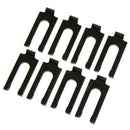 1960-72 Pontiac Fender Shim .120 thick long Black Zinc 8pc