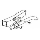 1964-77 GM Correct Tail Pipe Hanger Clamp 2-1/4" Single Bolt Phosphate 1pc