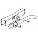 1964-77 GM Correct Tail Pipe Hanger Clamp 2-1/2 Single Bolt Phosphate 2pc