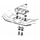 1964-72 GM A-Body Transmission Crossmember Mount Manual Trans, PG, or T-350, 1pc