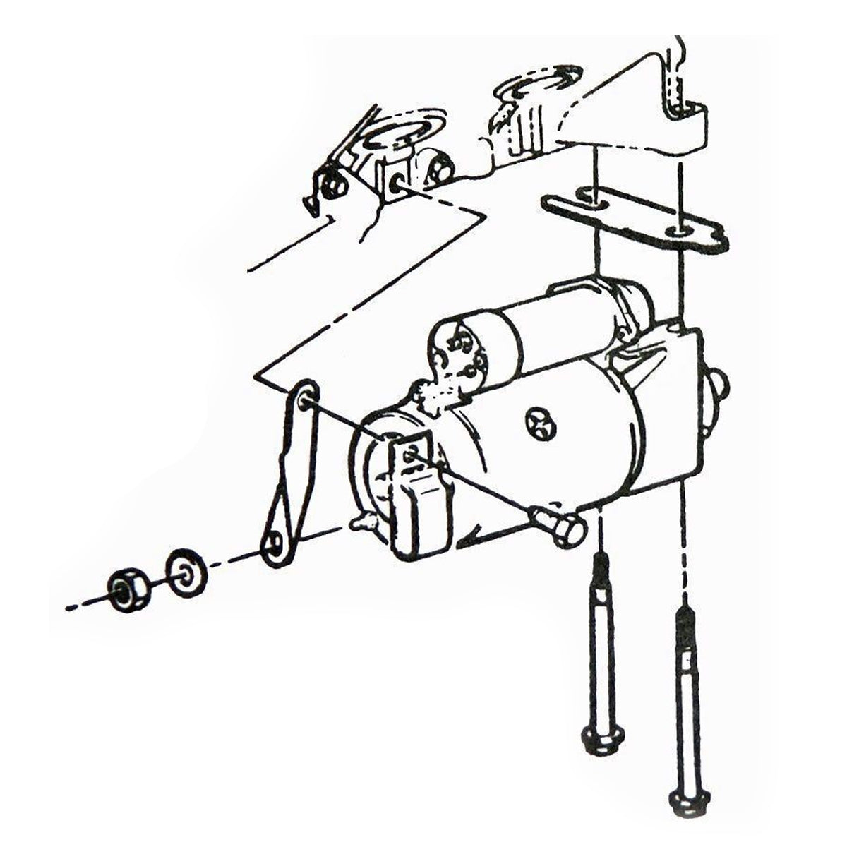 1970-77 Pontiac A-Body F-Body Starter Brace 1pc