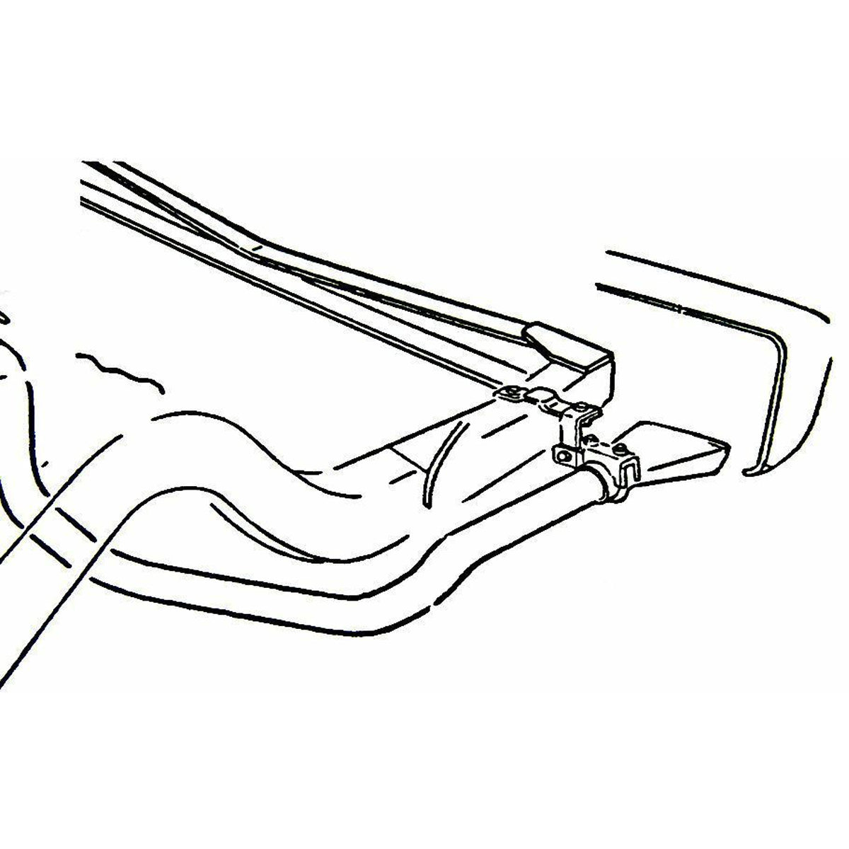 1969 Chevelle SS Rear Exhaust Tail Pipe Hangers