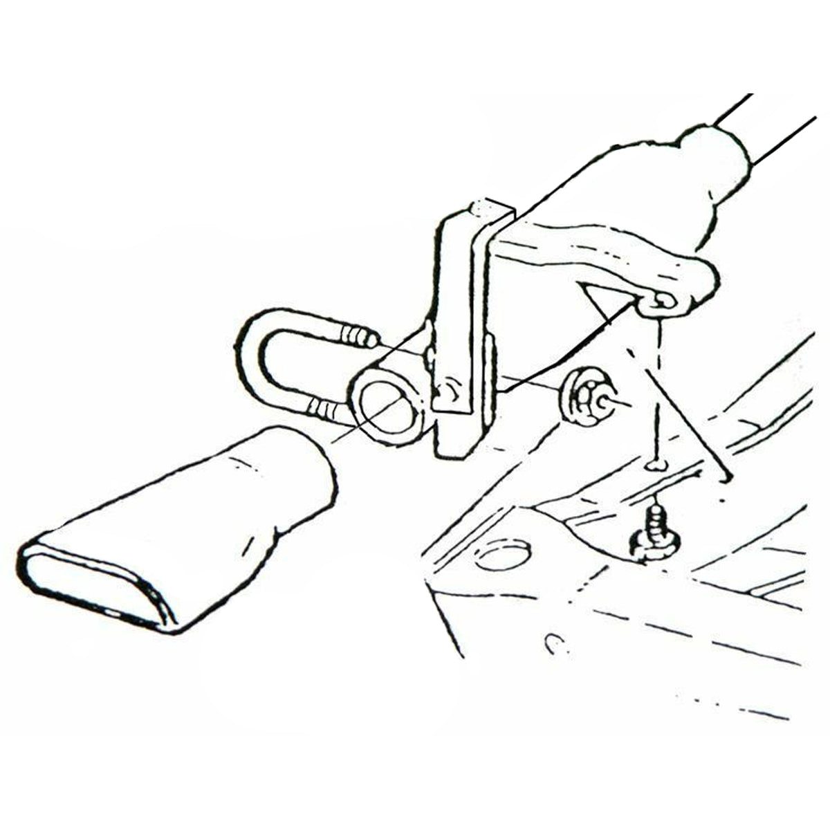 1972 Chevelle SS, LS3, LS5, LS6 Rear Exhaust Tail Pipe Hangers