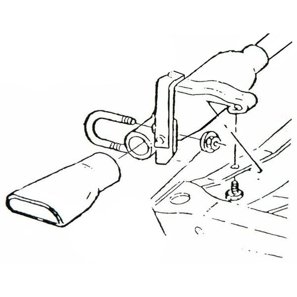 1972 Chevelle SS, LS3, LS5, LS6 Rear Exhaust Tail Pipe Hangers