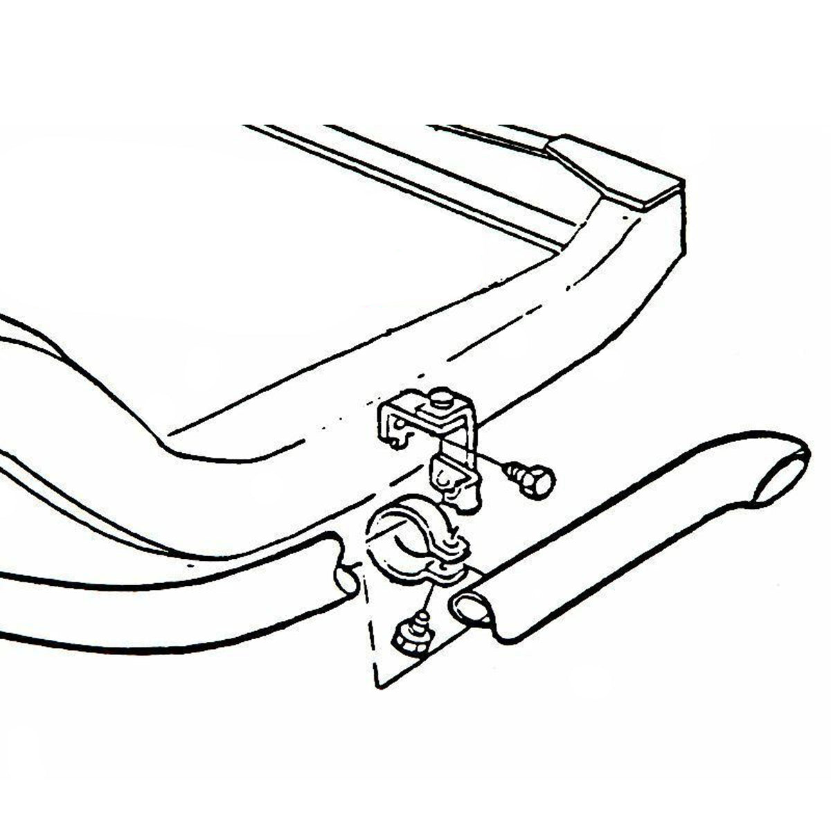 1968-72 Chevelle Dual Exhaust Tail Pipe Hangers