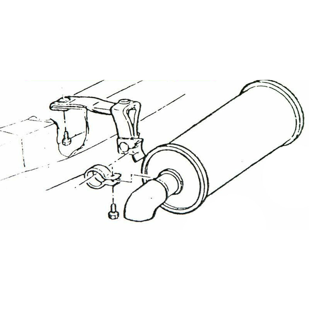 1970-72 Chevrolet Chevelle & Monte Carlo Tail Pipe Hangers, 2pc