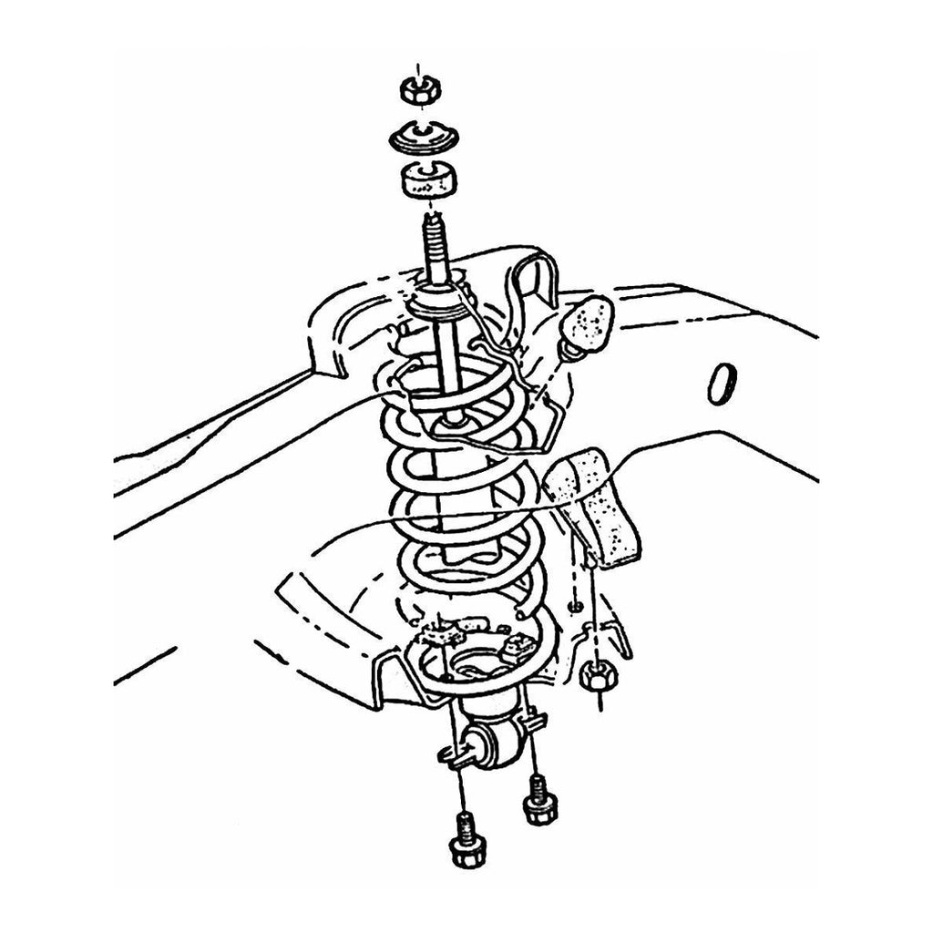 1964-72 GM A-Body Control Arm Bumper Upper Front 2pc With GM Number