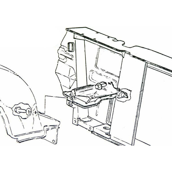 1968-72 Pontiac GTO Lemans Battery Tray