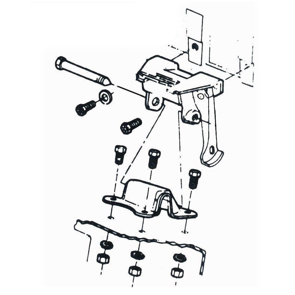1964-72 GTO Engine Mount Frame Brackets, All Pontiac V8 EXC 455 Pair