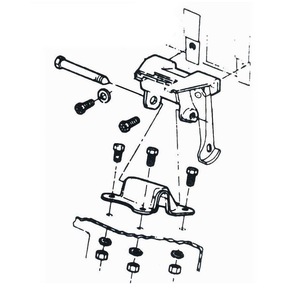 1964-72 GTO Engine Mount Frame Brackets, All Pontiac V8 EXC 455 Pair