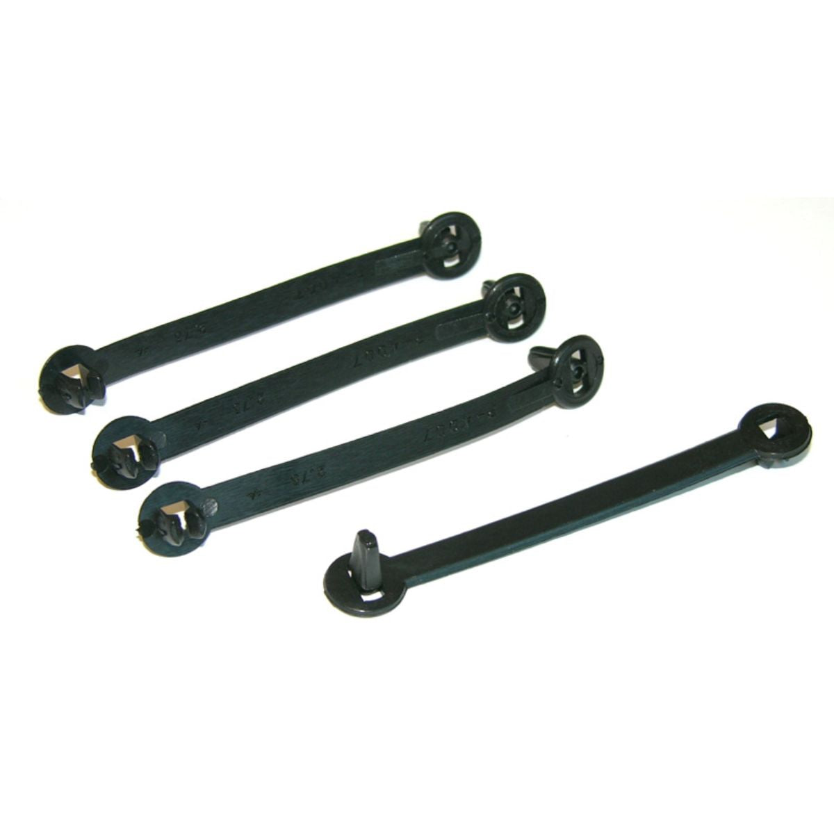 1964-67 and 70-72 GTO P-4007 Black Wire Inner Fender Strap 2.75" 4pc