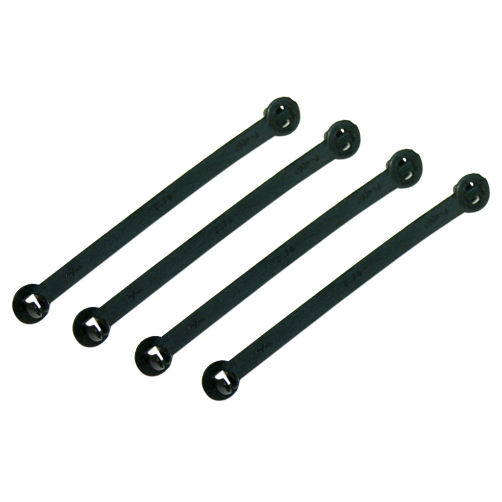 1968-69 GTO P-4007 Black Wire Inner Fender Strap 3.75" 4pc
