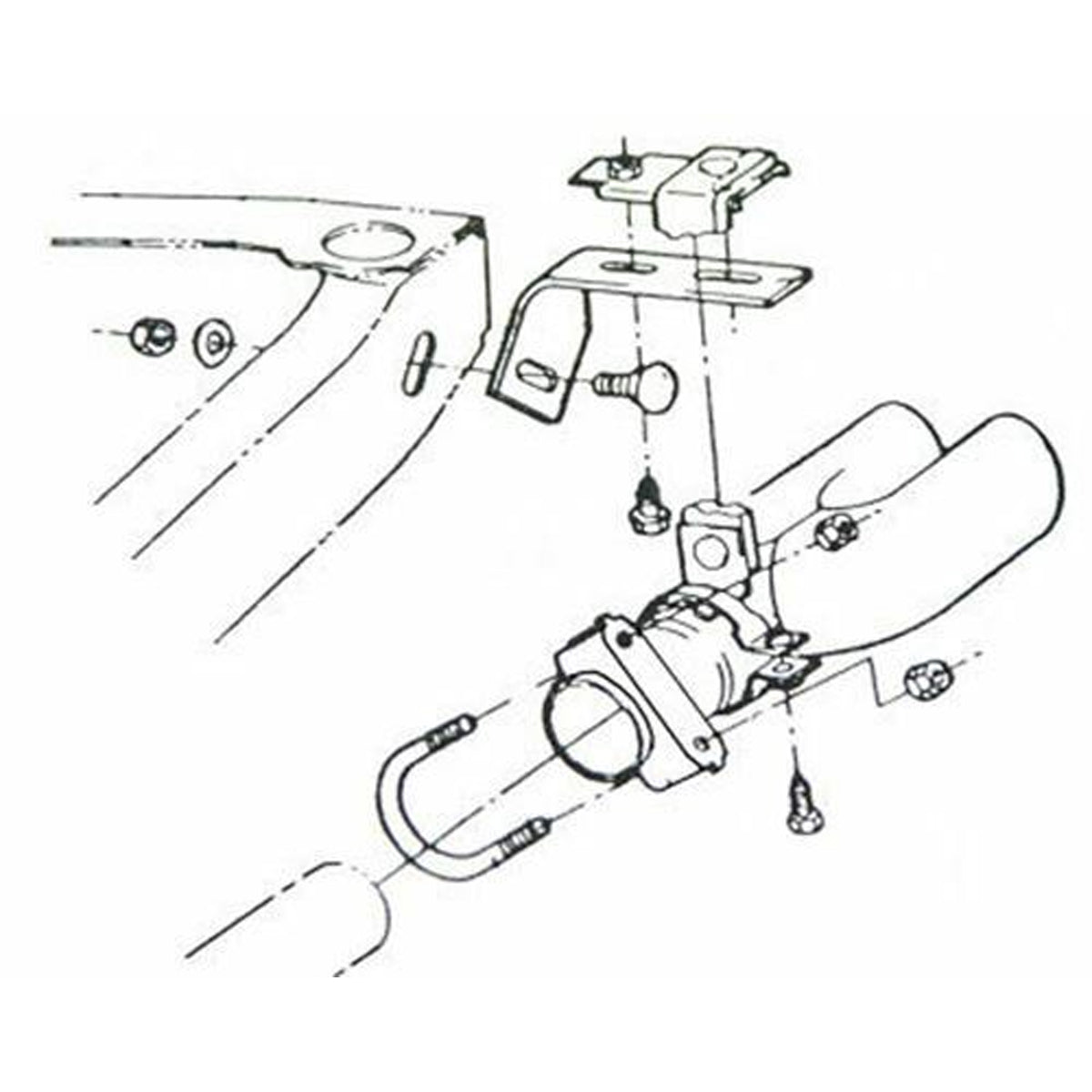 1970-71 Pontiac GTO Rear Tail Pipe Hanger Kit