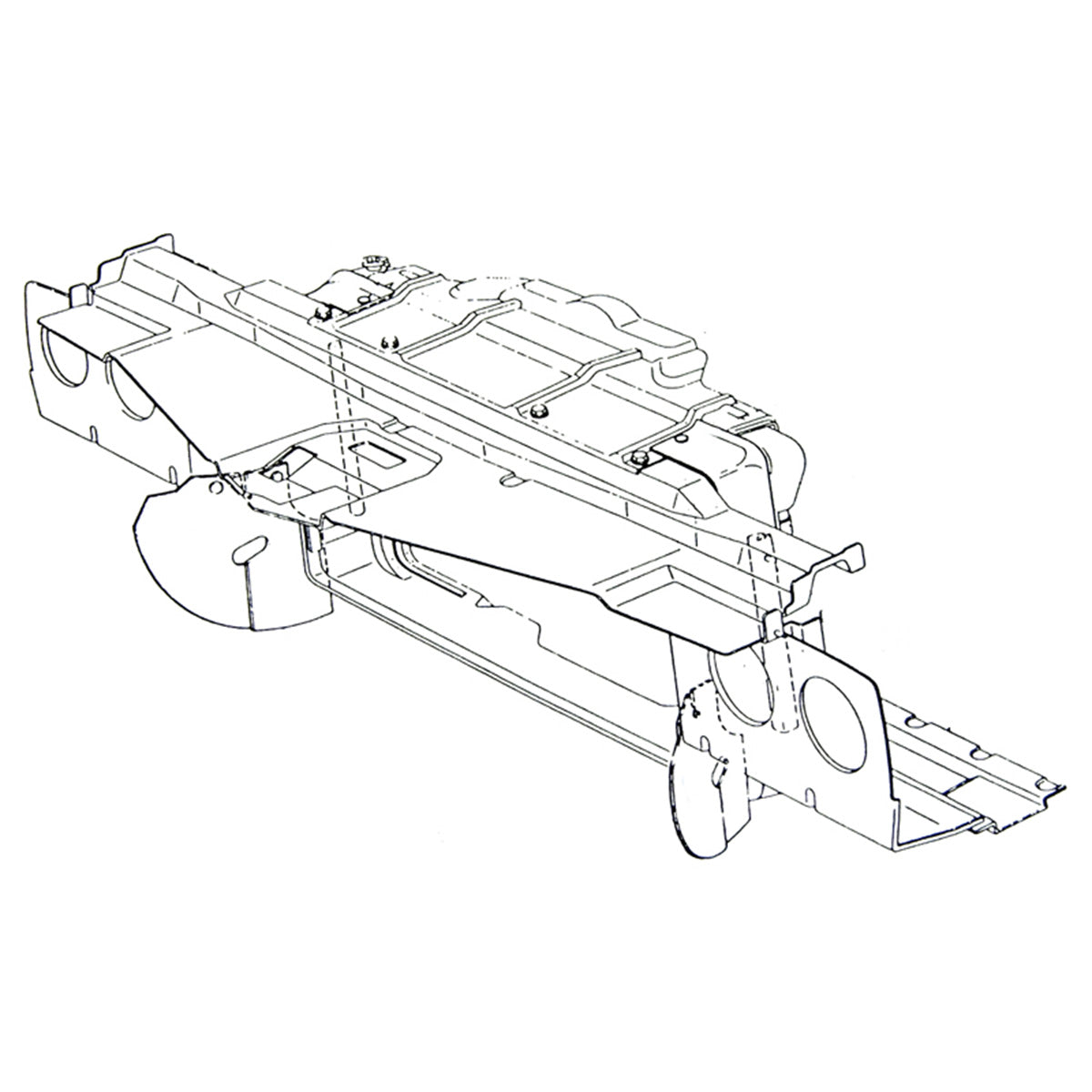 1971-72 Cutlass 442 W-30 Or All 455 CID Radiator Rubber Flaps 2pc