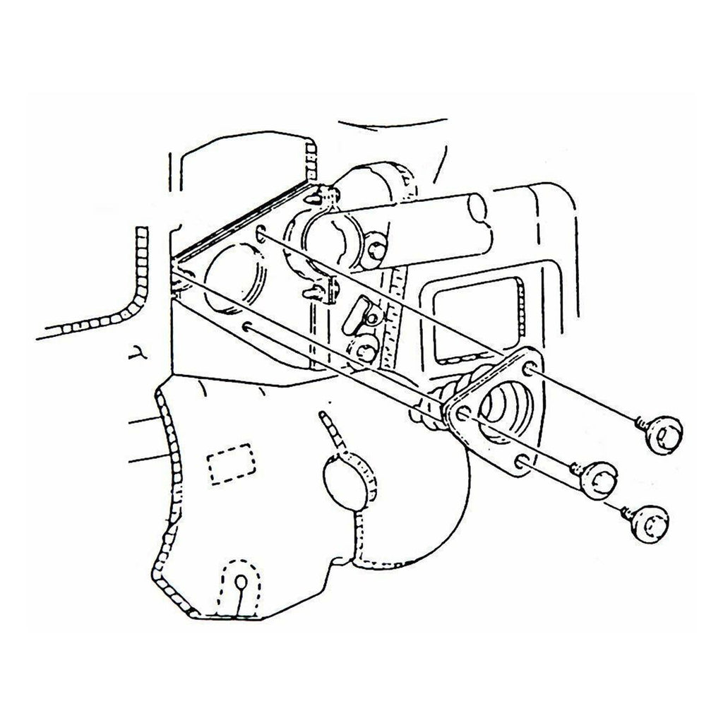 1968-72 GM A-Body Steering Column To Firewall Mounting Kit 9pc