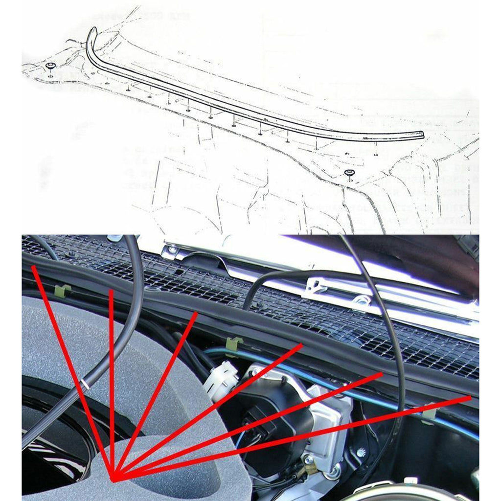 1970-72 GM A-Body 1970-81 GM F-Body Cowl to Hood Seal Clips 15pc