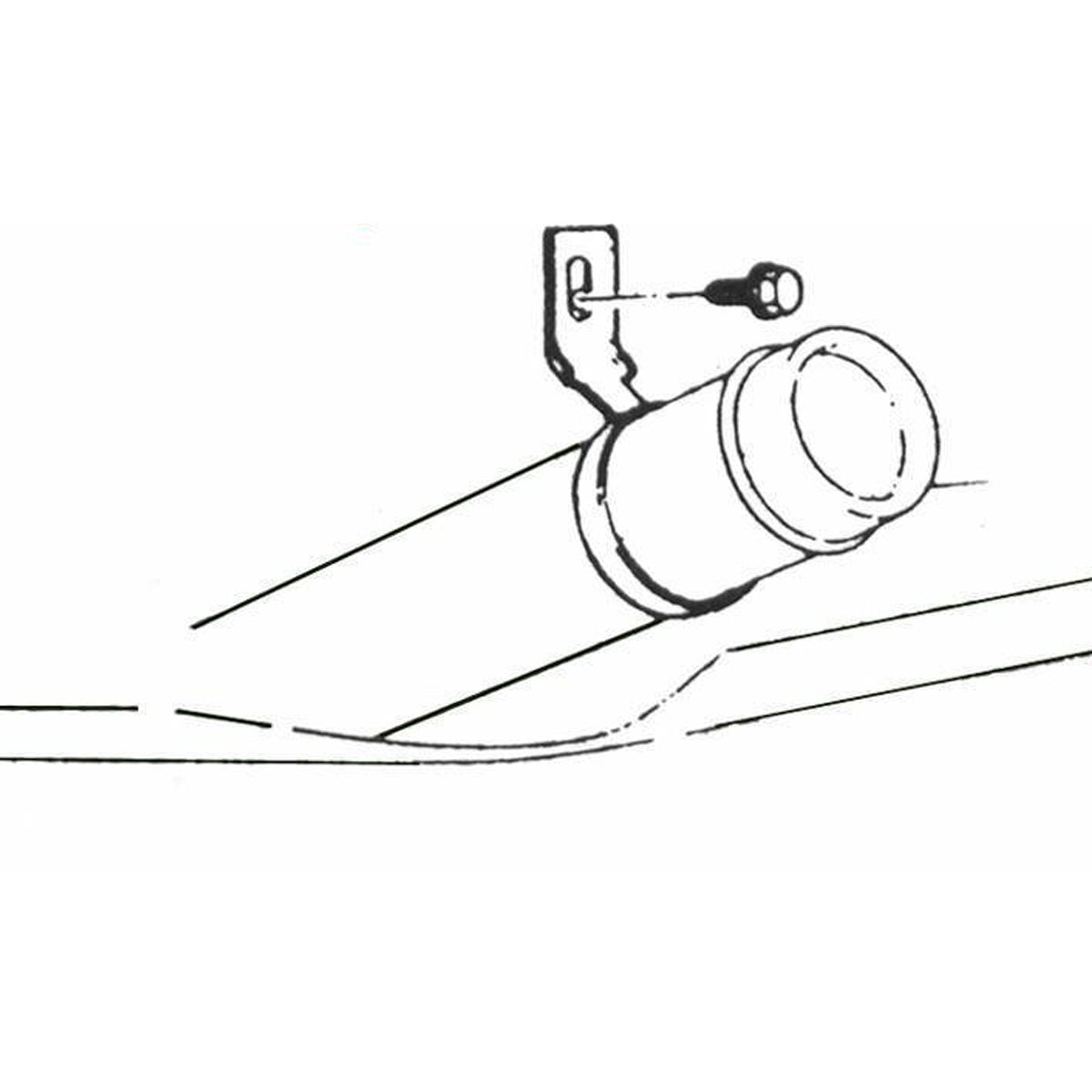 1968-70 Cutlass Gas Tank Filler Neck Support, 3pc