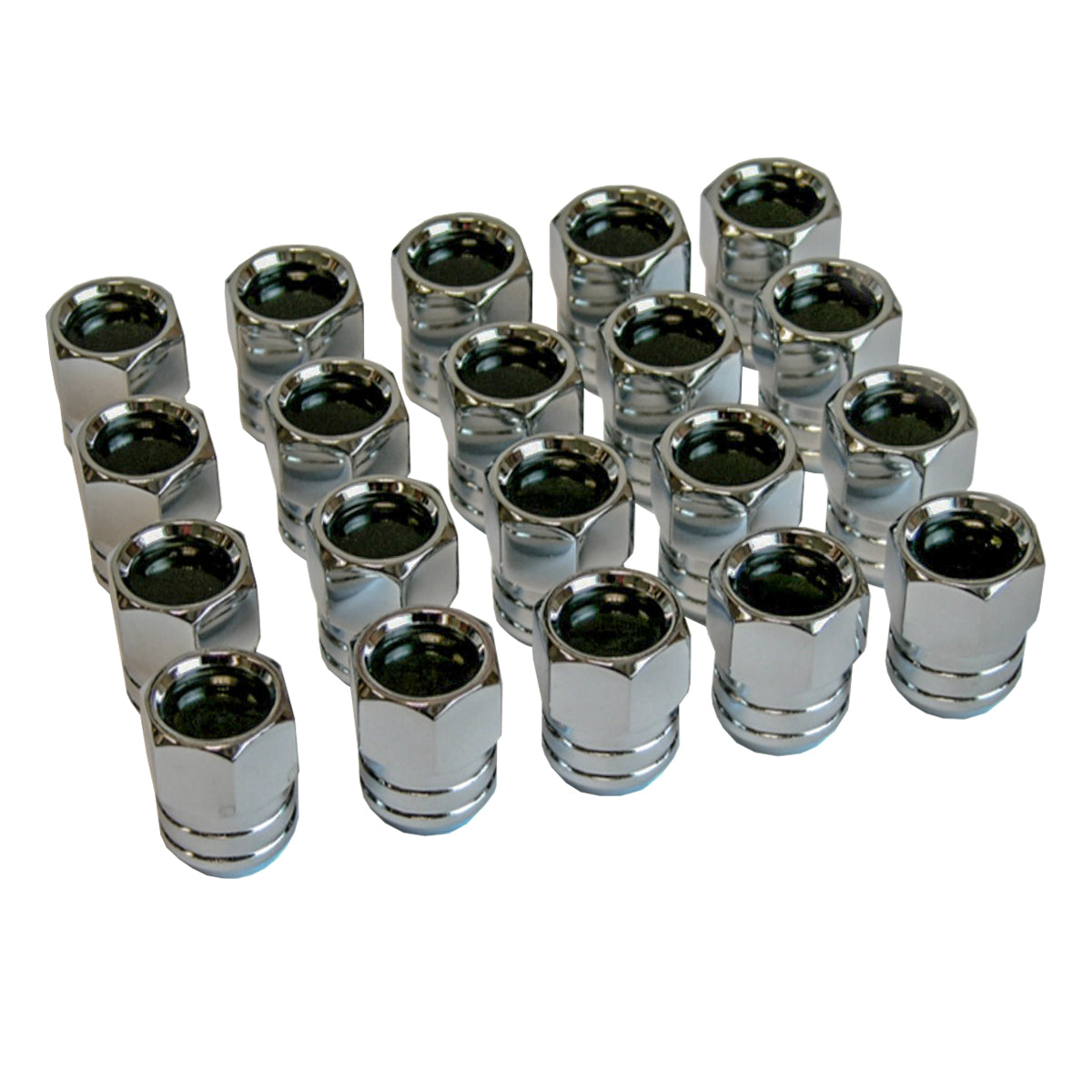 1967-70 Pontiac, GTO Firebird Rally II Lug Nuts, Black Center, 20pc