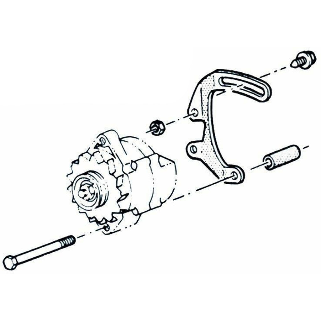 1968-79 Pontiac GTO Firebird V8 Manual Steering Alt Bracket Only, 1pc
