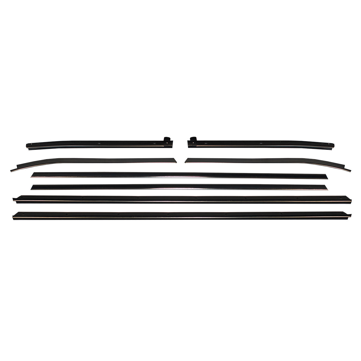 1969-72 Pontiac GTO Convertible Window Fuzzies Outer Only, 4pc Kit
