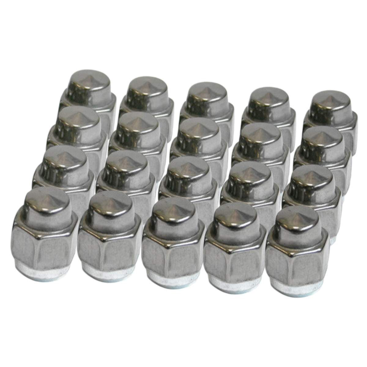 1971-77 Pontiac Rally II & Honey Comb Lug Nut Stainless Capper, 7/16", 20pc