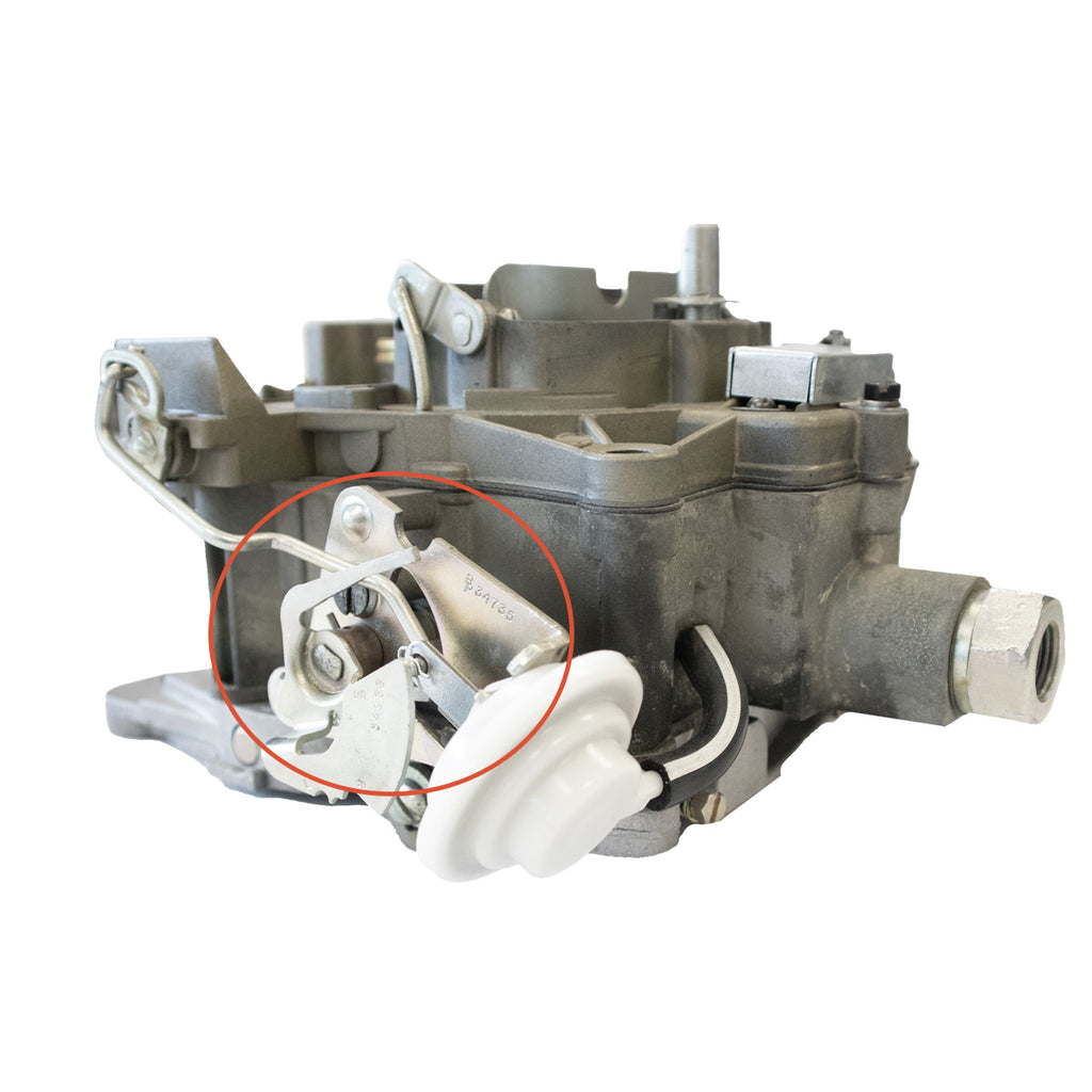 1967-71 Pontiac GTO Quadrajet Throttle Cable Arm With Idle Solenoid.