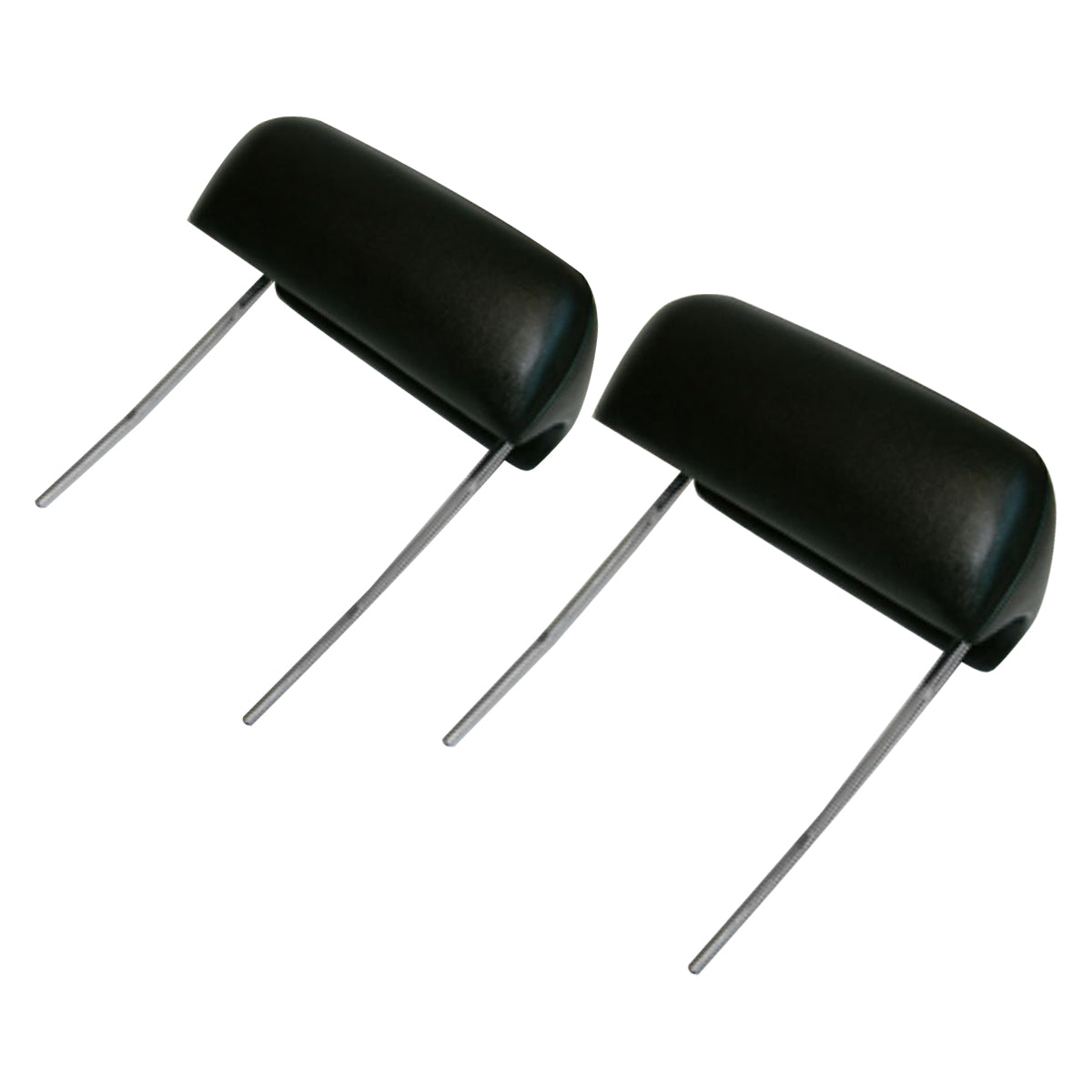 1970-72 GM A/X/B-Body Bucket Seat Headrests- Black, Pair