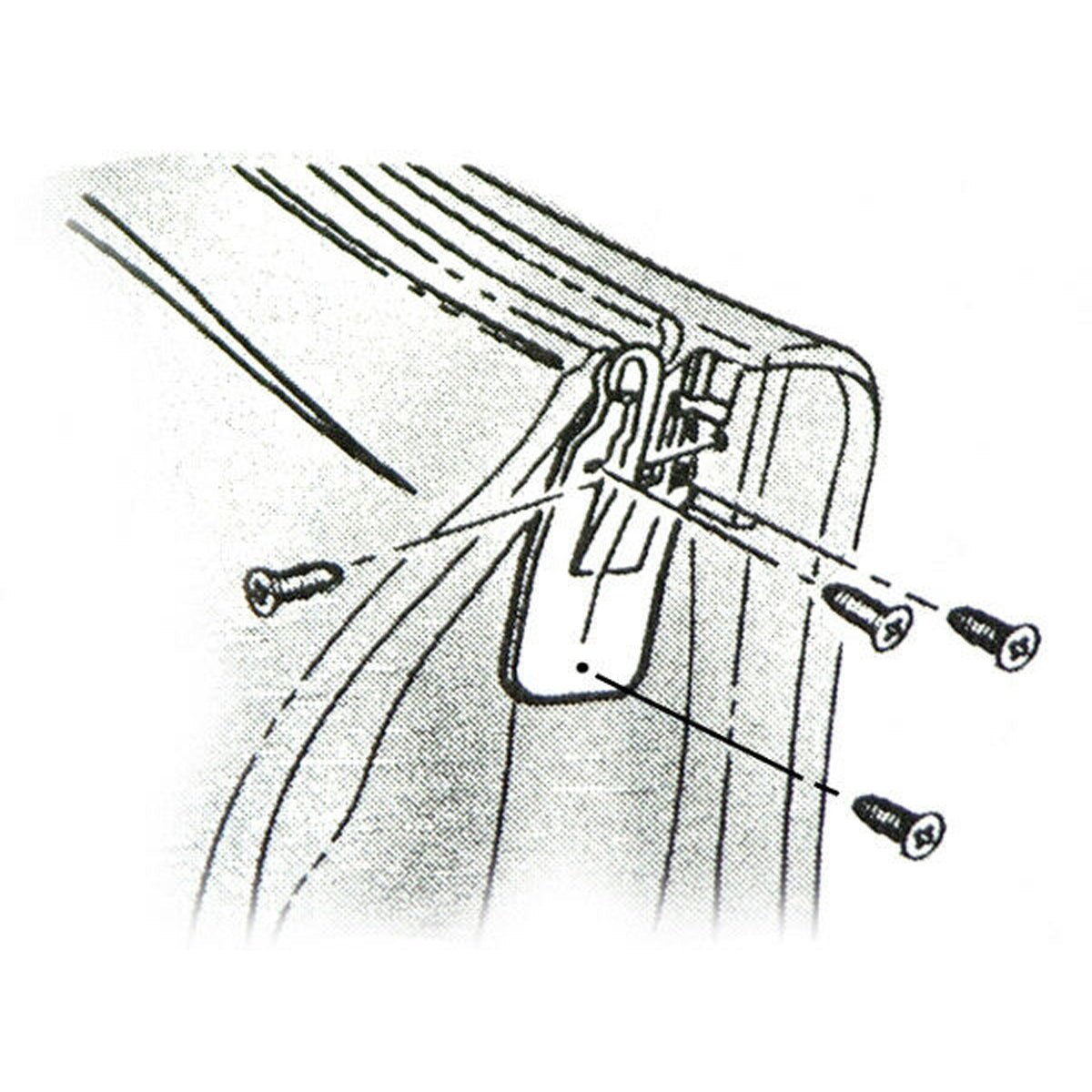 1968-72 GM A-Body Quarter Window Seal Hardware Kit 8pc