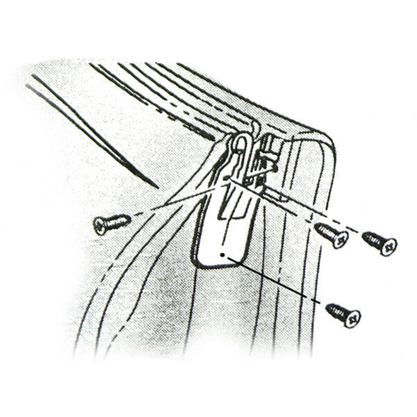 1968-72 GM A-Body Quarter Window Seal Hardware Kit 8pc