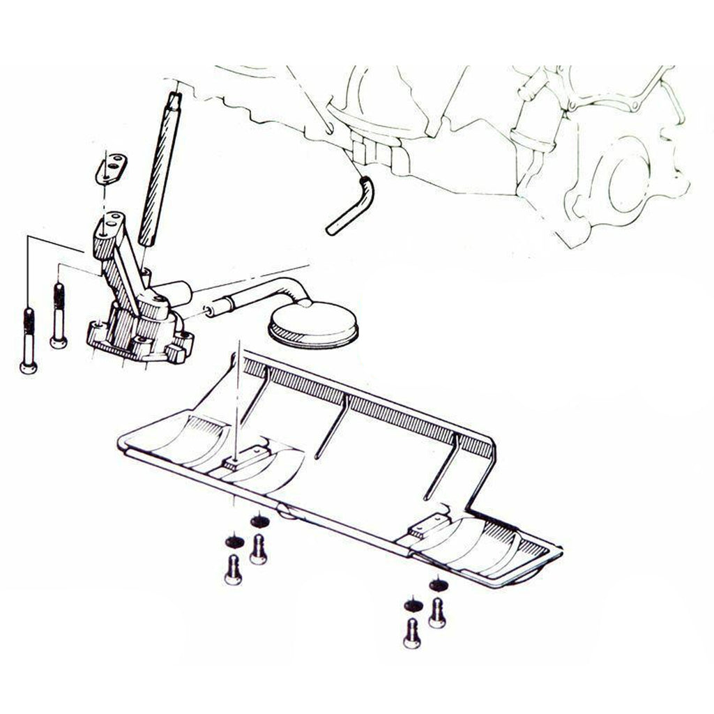1965-73 Pontiac Windage Tray Mounting Kit 8pc