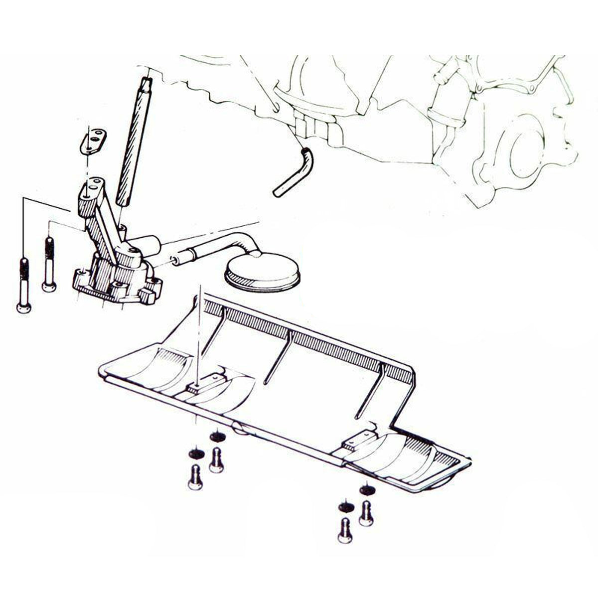 1965-73 Pontiac Windage Tray Mounting Kit 8pc