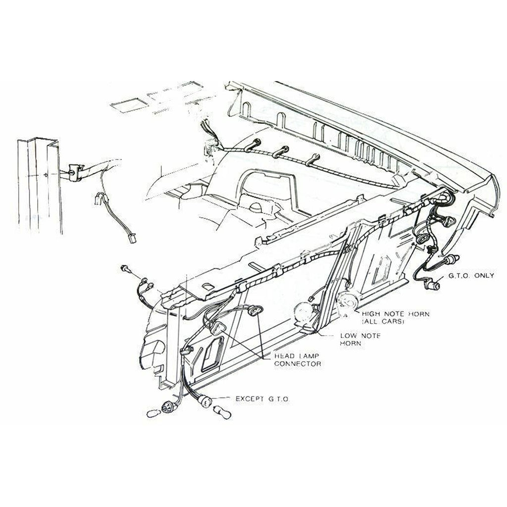 1970-77 Pontiac (All Models) Front Harness Wiring Clips 10pc