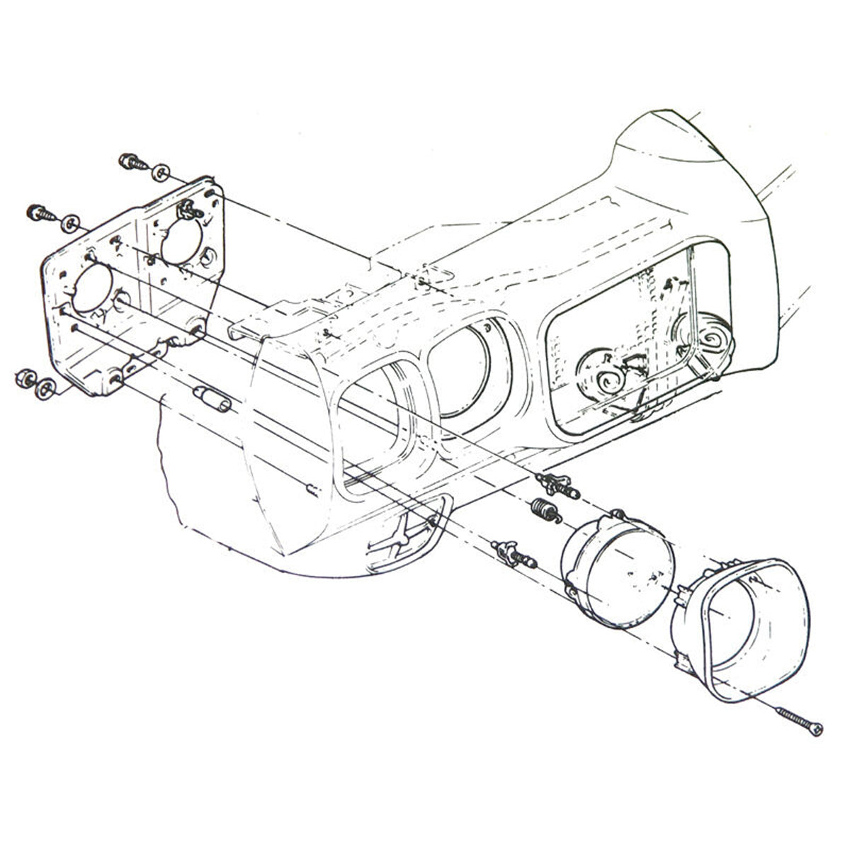 1960-80 GM Headlight Trim Screw 12pc