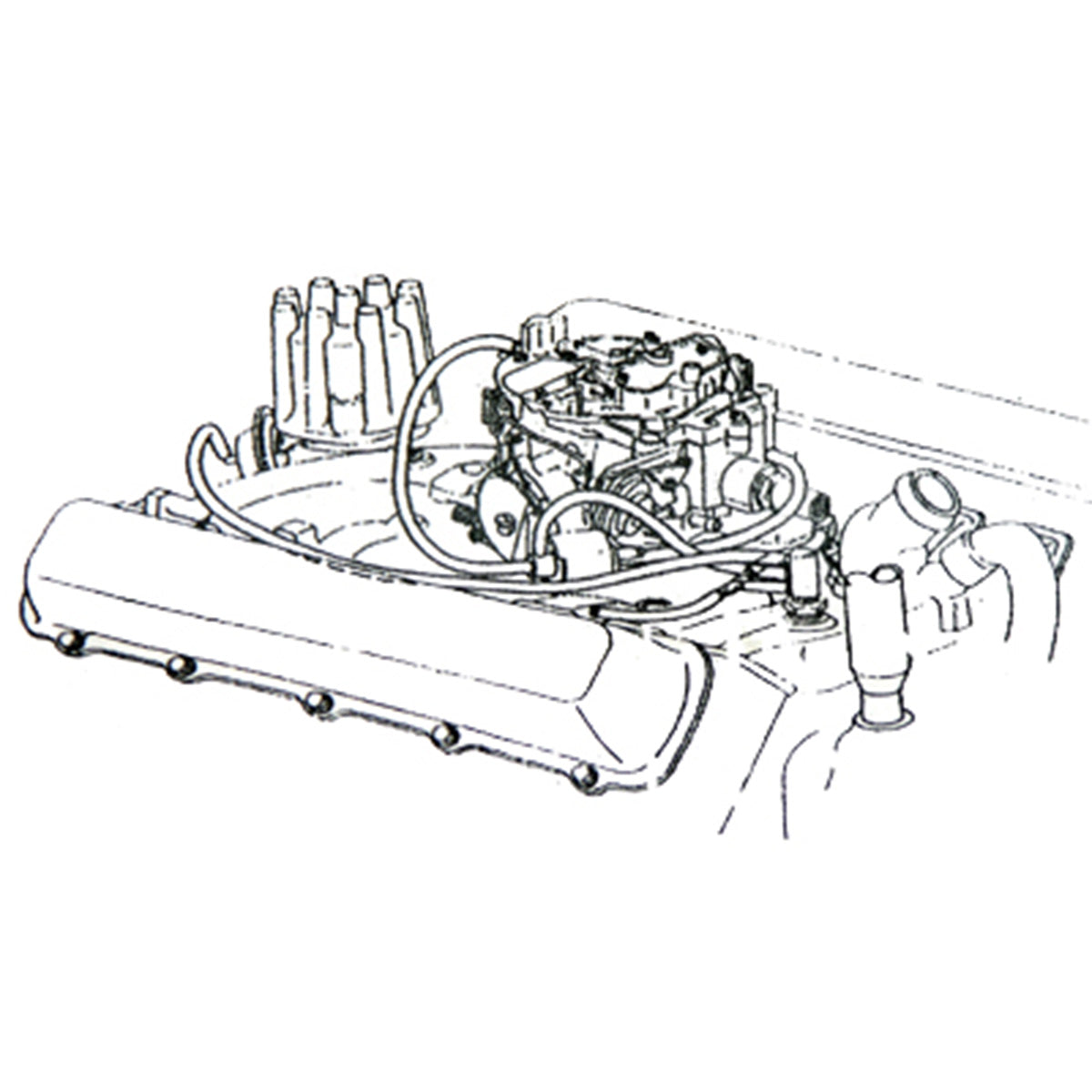 1970 Oldsmobile A-Body Engine Vacuum Hose Kit 455 350 AT With A/C