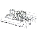 1970 Oldsmobile A-Body Engine Vacuum Hose Kit 455 350 AT With A/C