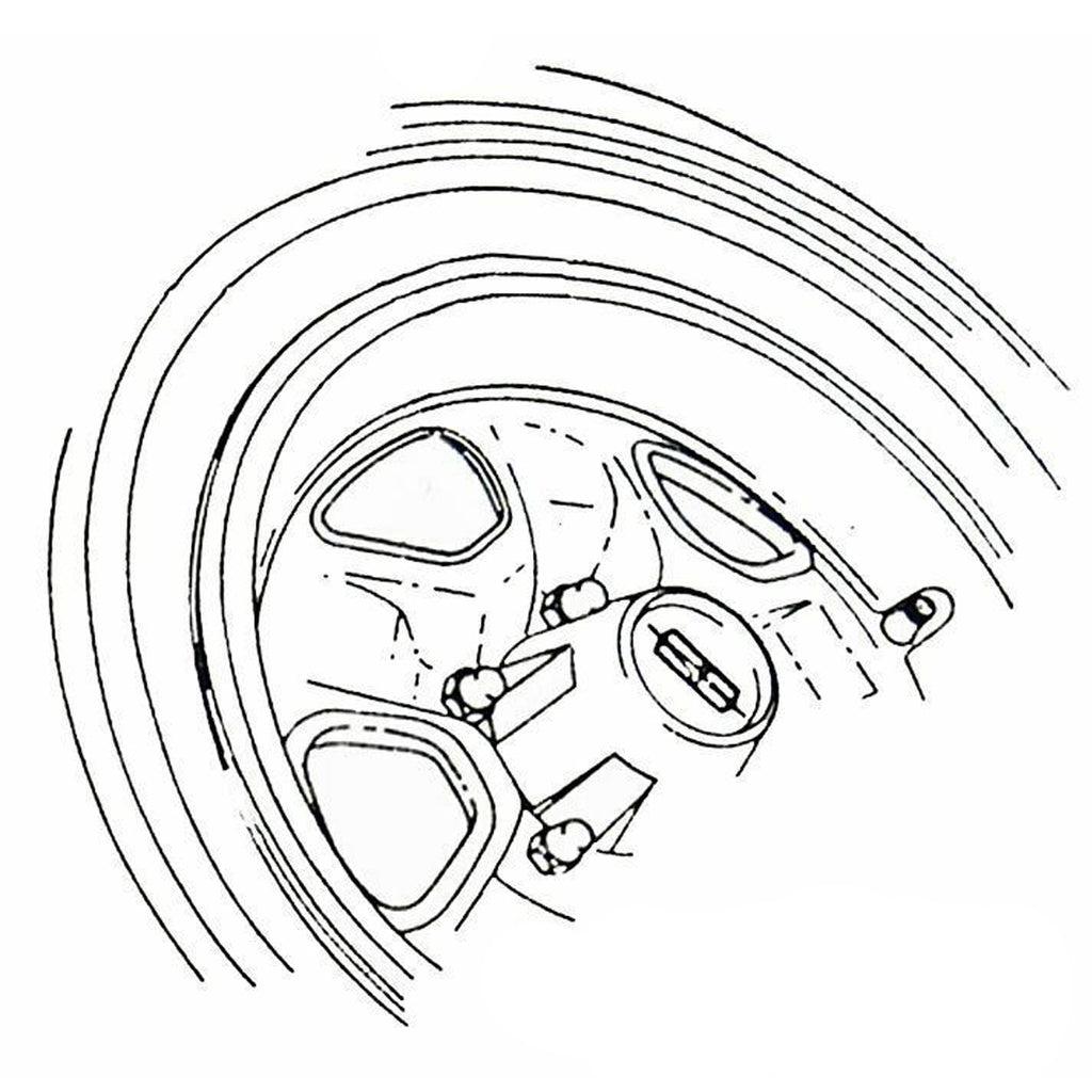 1968-72 Oldsmobile SSII Center Cap 1pc