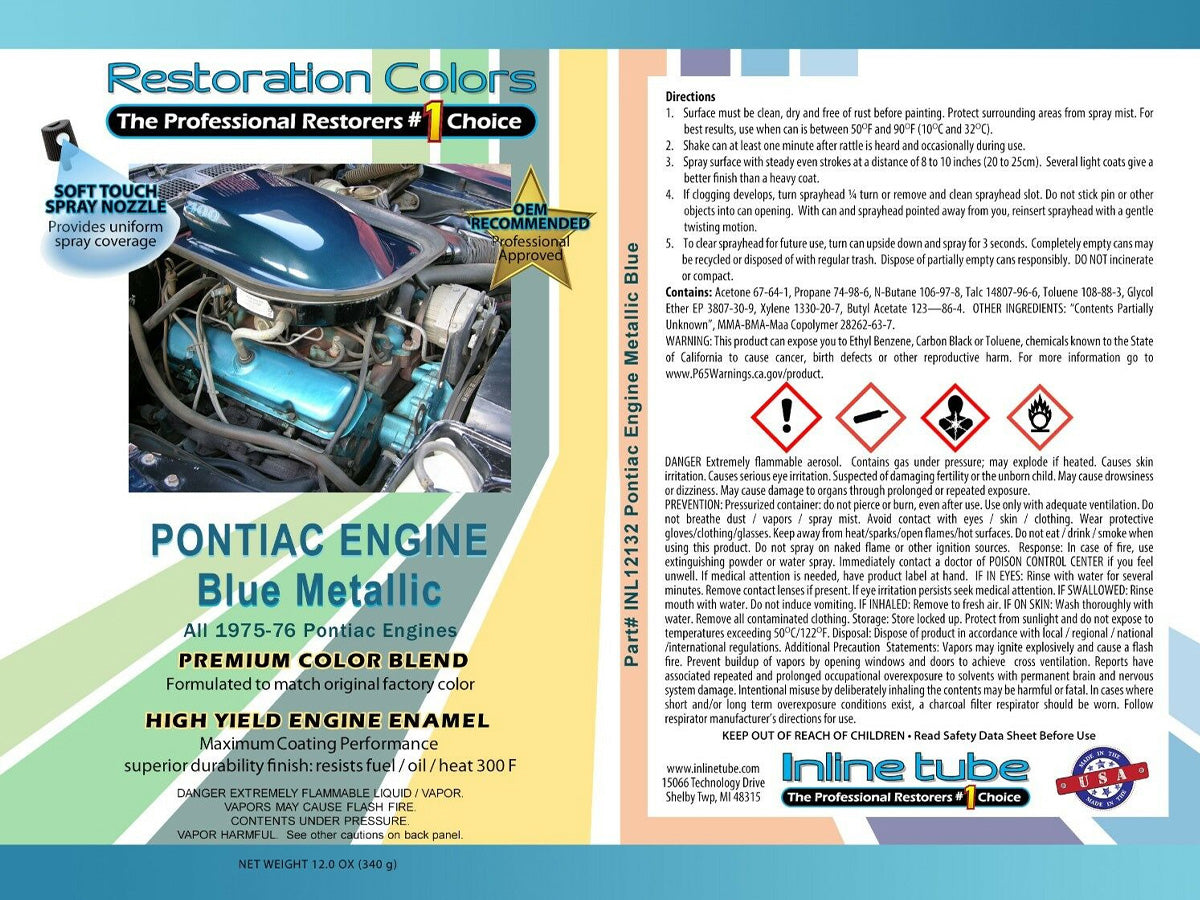 1970-75 Oldsmobile 1975 Pontiac V8 Engine Paint 1pc