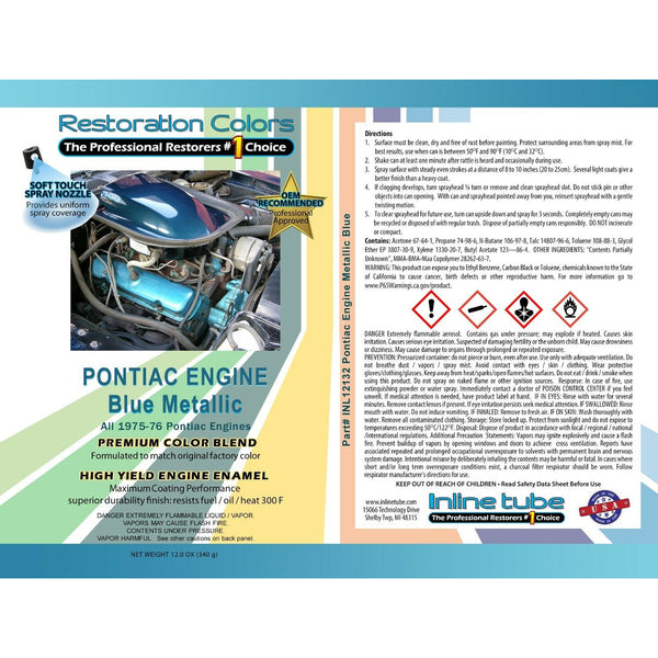 1970-75 Oldsmobile 1975 Pontiac V8 Engine Paint 1pc