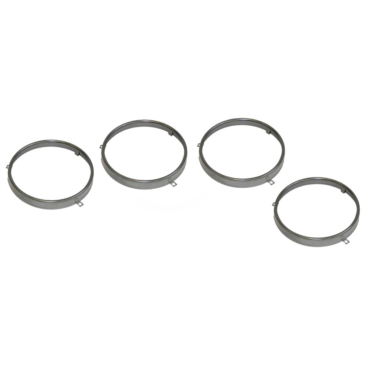 1964-72 GM 5-3/4" Headlight Retainer Stainless Trim Rings 4pc