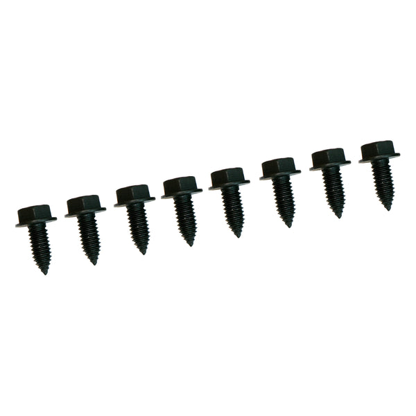 1964-79 GM Firewall Mounting Screws #10X1/2 Black 8pc